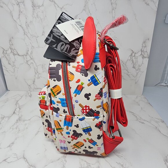 NWT Loungefly Disney Mickey Mouse & Friends Popsicle Mini Backpack - Picture 4 of 6